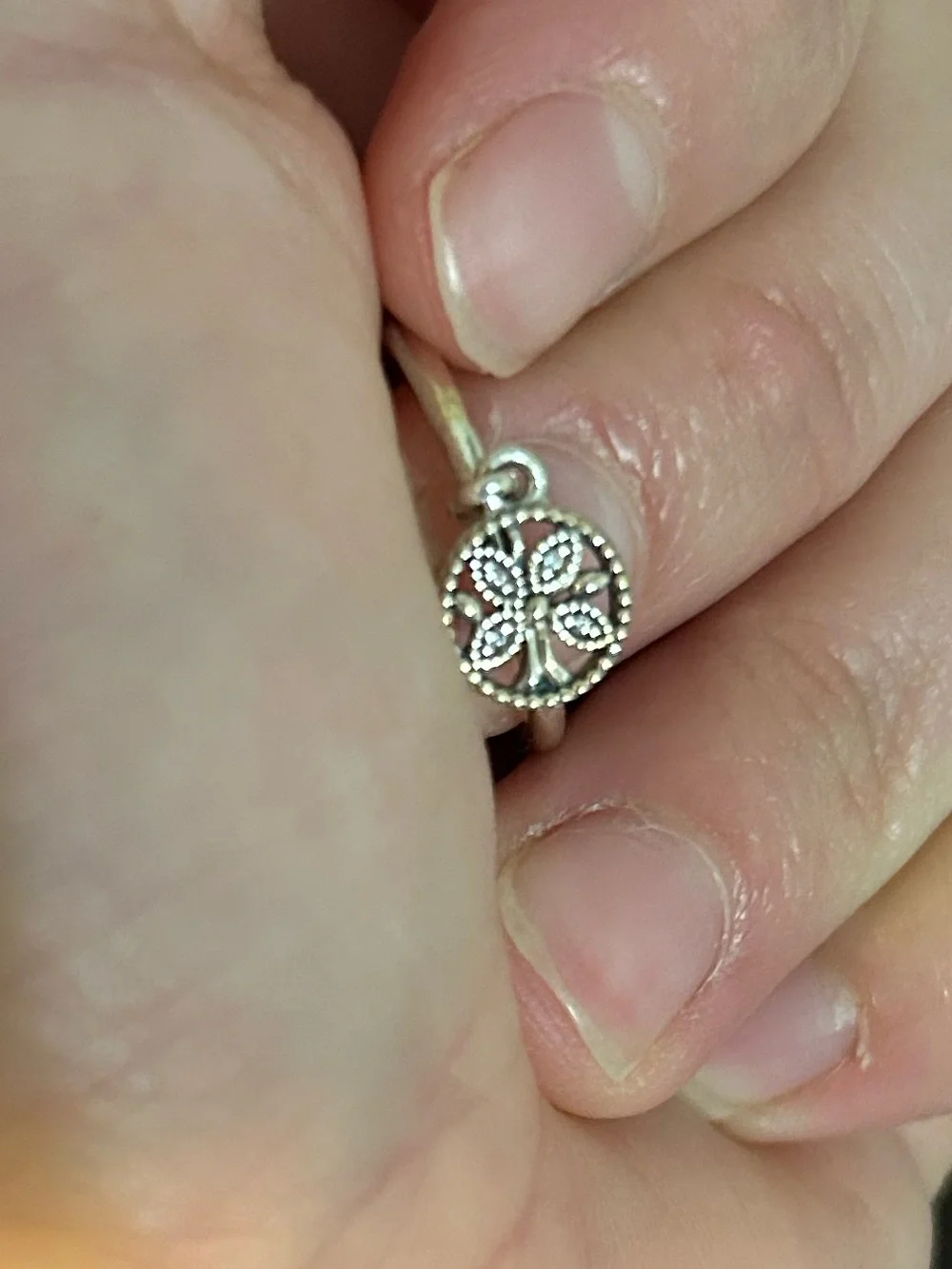 Pandora Family Tree Cubic Zirconia Dangle Ring